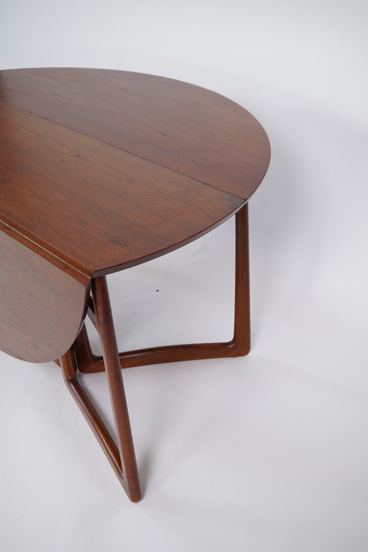 Peter Hvidt (Danish, 1916–1986) and Orla Mølgaard-Nielsen (Danish, 1907–1993) for France & Søn: A Model No. 20/59 teak drop leaf dining table